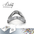 Destiny Jewellery Crystal From Swarovski Curved Brilliant Ring